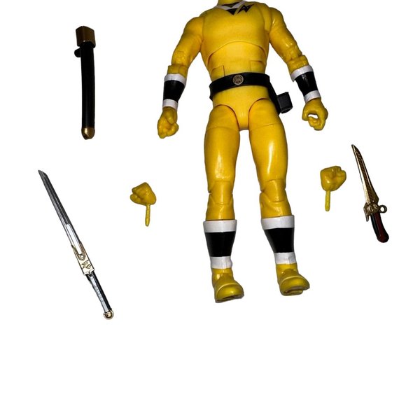 New Power Rangers Tideus Yellow Lightning Collection Alien Ranger Aquitar Figure - Picture 3 of 8